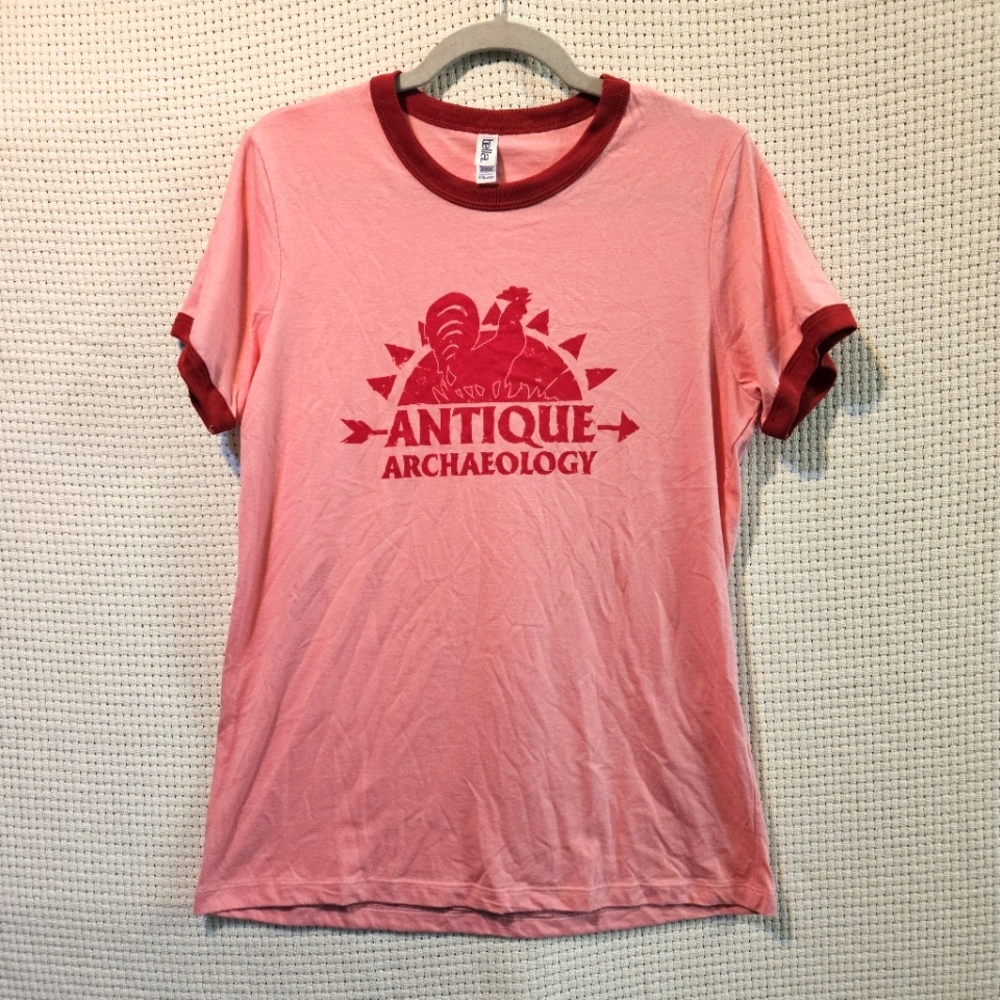 Women's Pink Ringer Tee